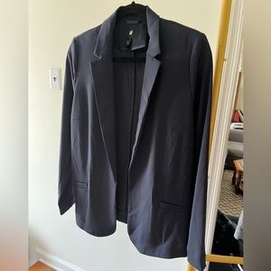H&M Navy blue crepe blazer size 10